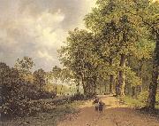 Barend Cornelis Koekkoek View of a Park oil